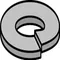 AS211 Series Lock Washer, Electro-Galvanized, 1/4 Inch Size