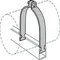 AS1200 Series O.D. Tubing Clamp, Zinc Trivalent Chromium, 5/8 Inch Outside Dia.