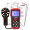 Anemometer, 1 fpm Air Velocity Resolution, Rotating Vane, Air Flow/Air Velocity/Temp, NIST