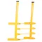 Steel Walk Through Dock Ladder, 4 Step, 300 lb Capacity, Yellow