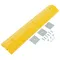 Plastic Speed Bump Glue Down Hardware, 48 x 10 x 2 Inch, Yellow