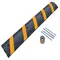 Rubber Heavy Duty Speed Bump 72 Inch Length Asphalt 40000 lb Capacity, Black