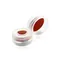 Snap Cap, 11 mm, With Red Ptfe / Silicone / Red Ptfe Septa, Natural Cap