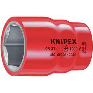 KNIPEX 98 47 10 Socket 1/2 Inch Drive 10mm 6 Point Standard | AA2FPF 10G305