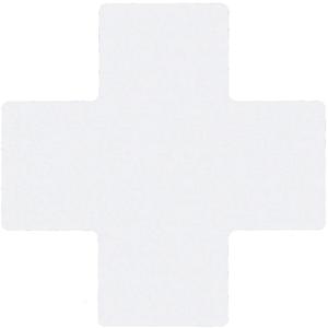 TOUGHSTRIPE 104483 Floor Marking Tape Cross 4 Inch W White - Pack Of 20 | AA4BNF 12D553