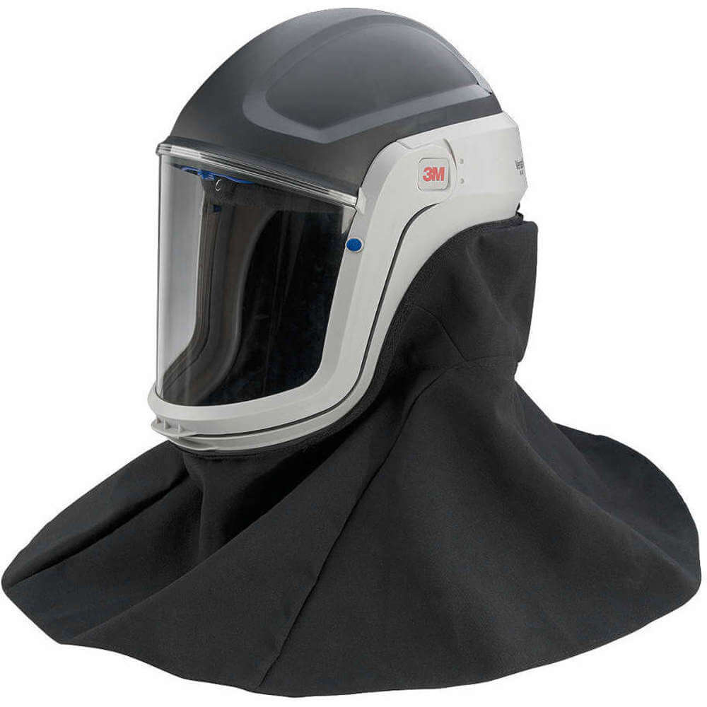 3M M-407 Respiratory Helmet Assembly, With Premium Visor And Flame Resistant Shroud | AA3UXH 11W008