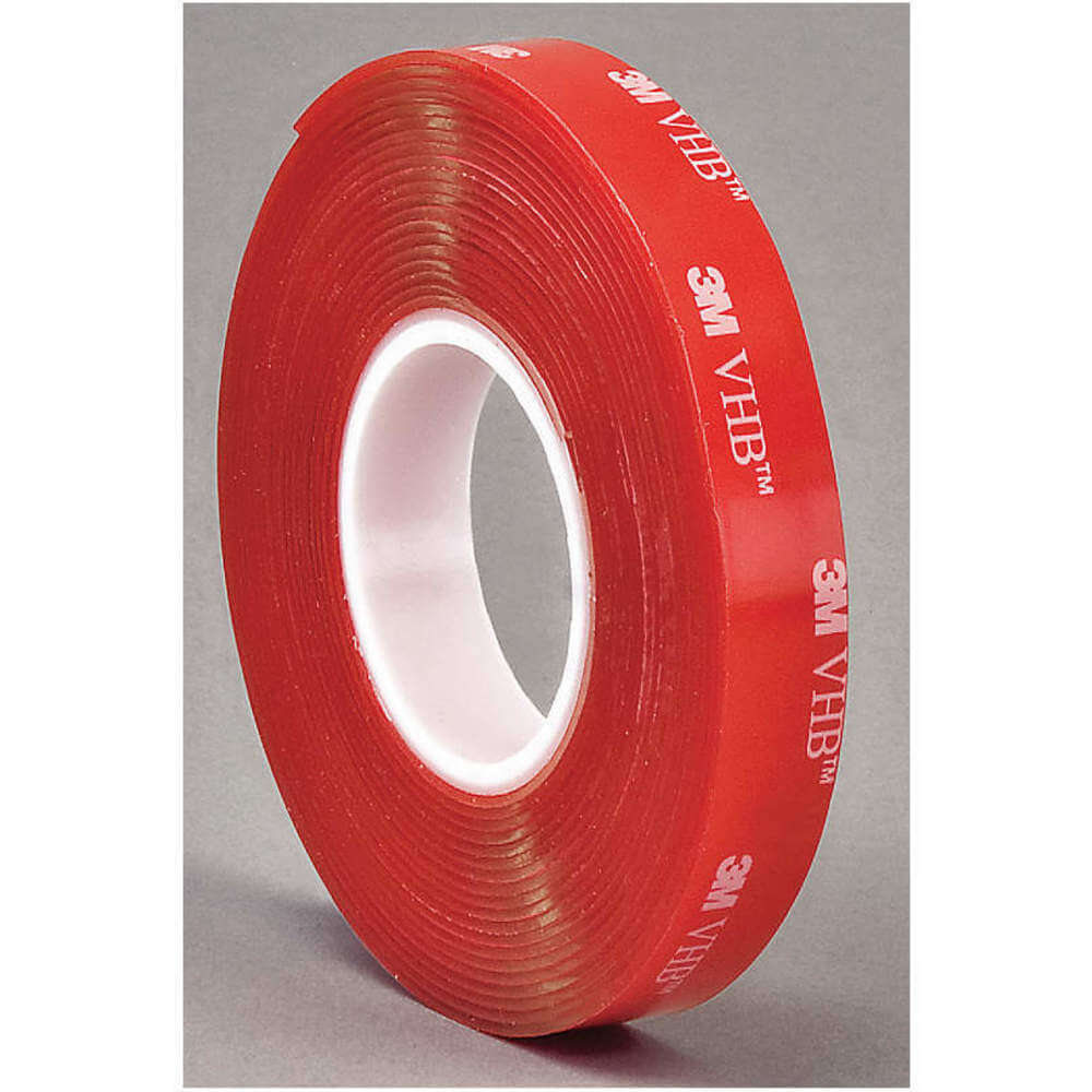 3M 4910 Double Sided Vhb Tape 1 Inch x 5 yd Clear | AA6VNM 15C305