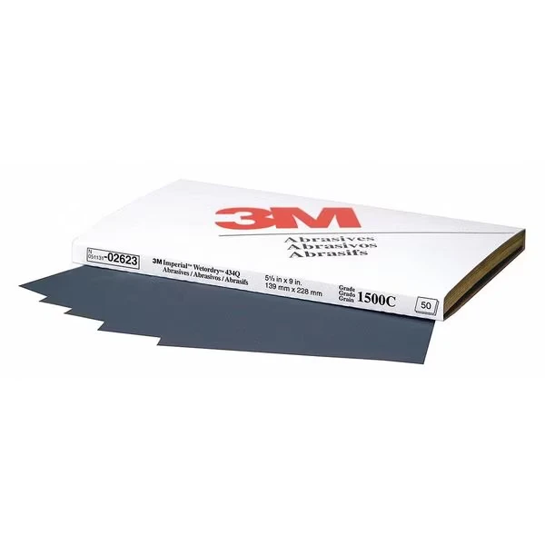 Abrasive Sheet, 5-1/2 Inch x 9 Inch Size, 1500Grit, PK250