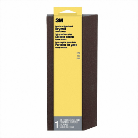 Sanding Sponge, 3 5/16 X 9 X 1 Inch Size, Aluminum Oxide, Fine/Medium20/80 Grit