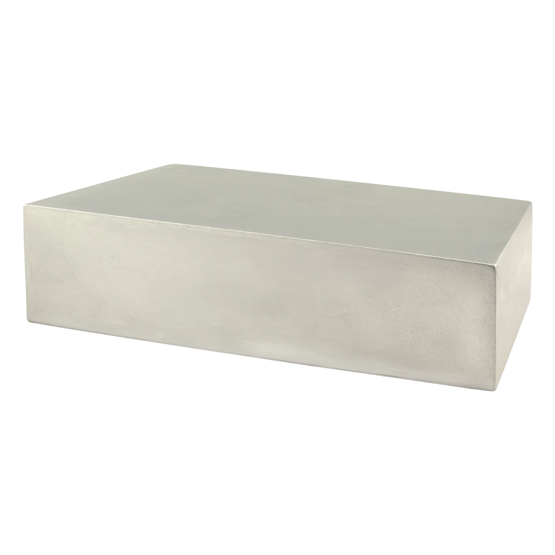 2 x 7 Inch Aluminum Block Profile Clear Anodize
