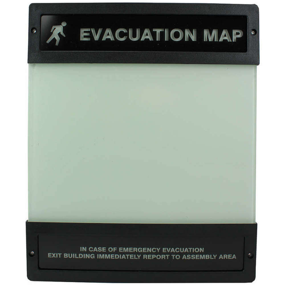 Evacuation Map Holder 8-1/2 Inch x 11 Inch
