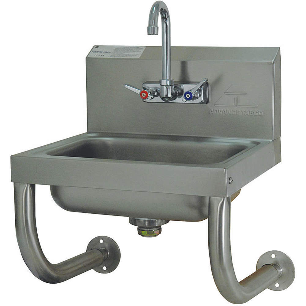 ADVANCE TABCO 7-PS-64 Hand Sink Wall 15-1/4 Inch Length 17-1/4 Inch Width | AC9RCZ 3JDV4