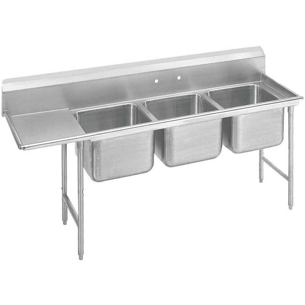 ADVANCE TABCO 9-3-54-24L Scullery Sink With Left Drain Board Floor | AF4RVY 9HV22