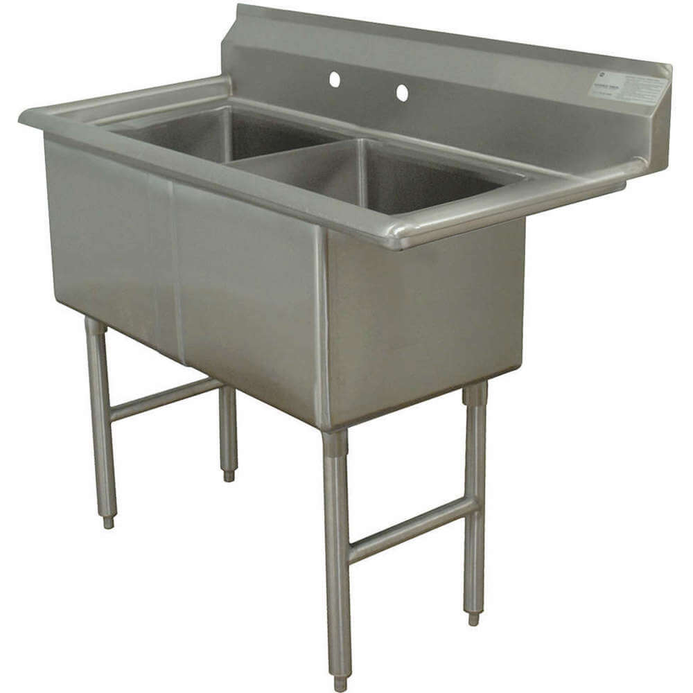 ADVANCE TABCO FC-2-2424-X Scullery Sink Without Faucet 53 Inch Length | AA3TAK 11U371