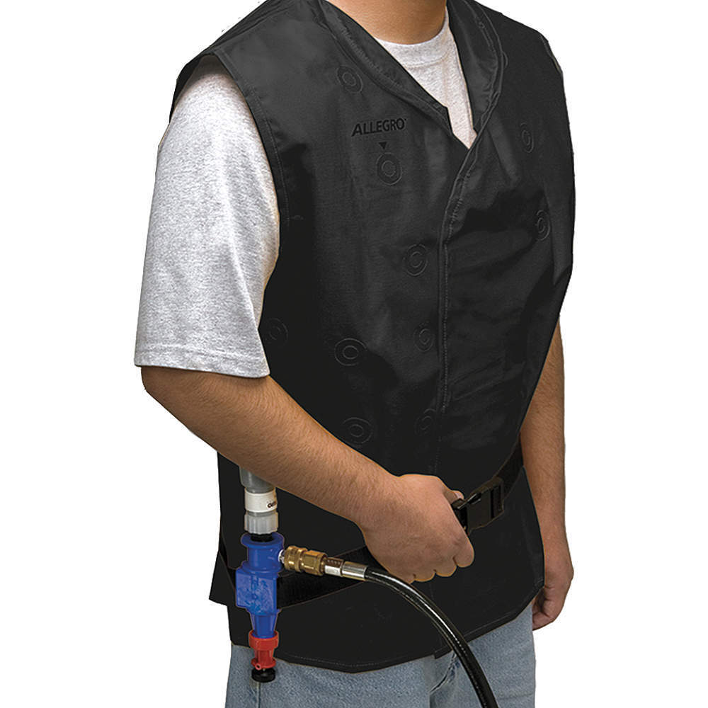 ALLEGRO SAFETY 8300 Cooling Vest, M/L, Black | AC2HWF 2KJN7