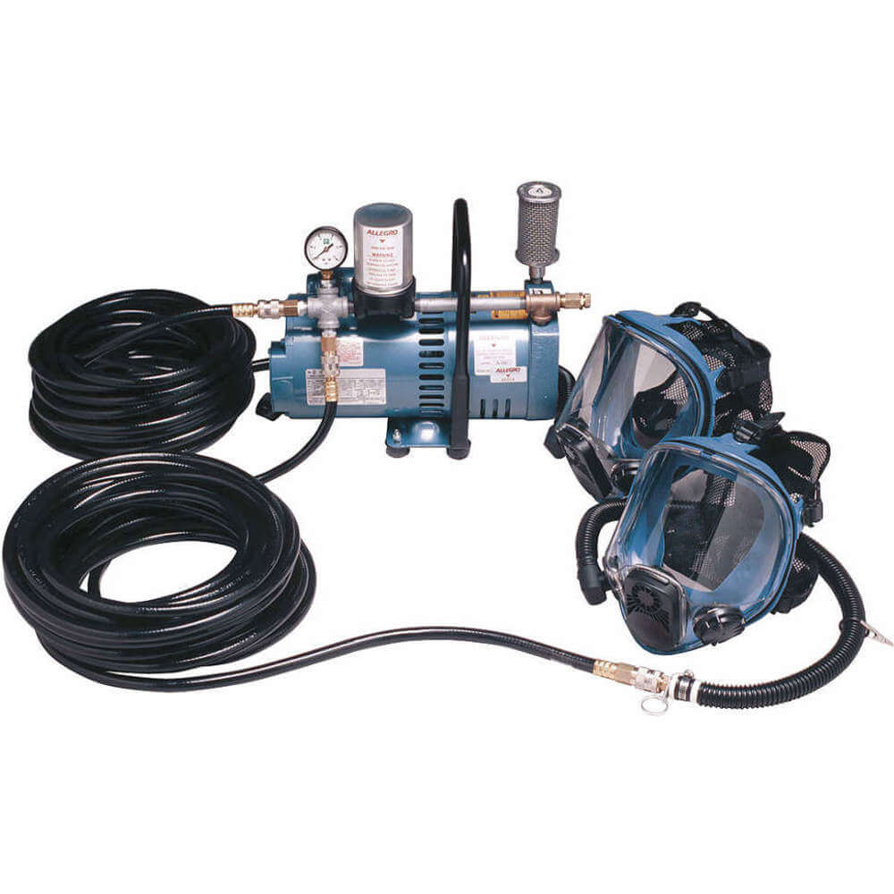 ALLEGRO SAFETY 9200-02 Two-Man Full Face Piece Supplied Air System, 50 Feet Hose | AF4GXA 8WNC4