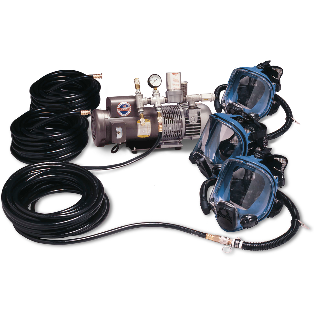 ALLEGRO SAFETY 9200-03 Full Mask Low Pressure System, 3 Worker, 50 Feet Hose, 16A | AD2ZCQ 3WYJ5