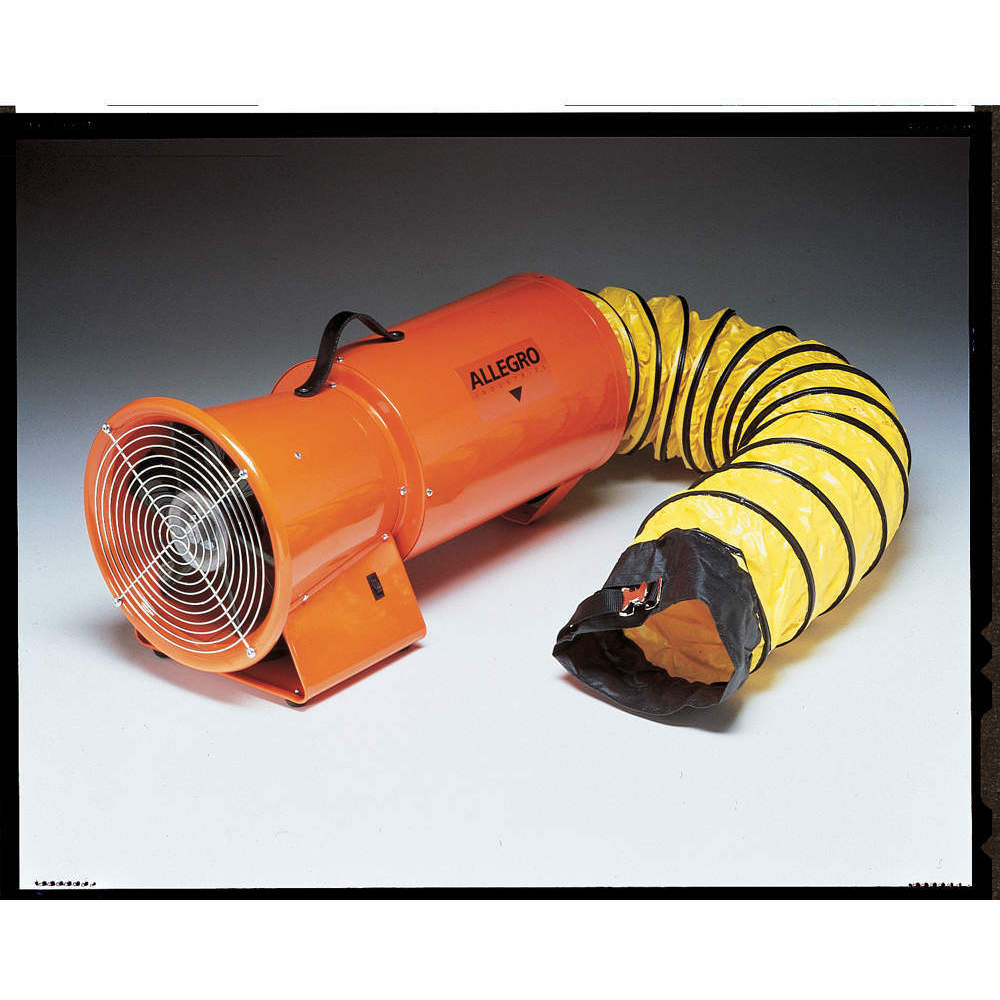 ALLEGRO SAFETY 9514-05 Confined Space Fan, Axial, Explosion Proof, 15 Feet Duct | AF3QJH 8AX33
