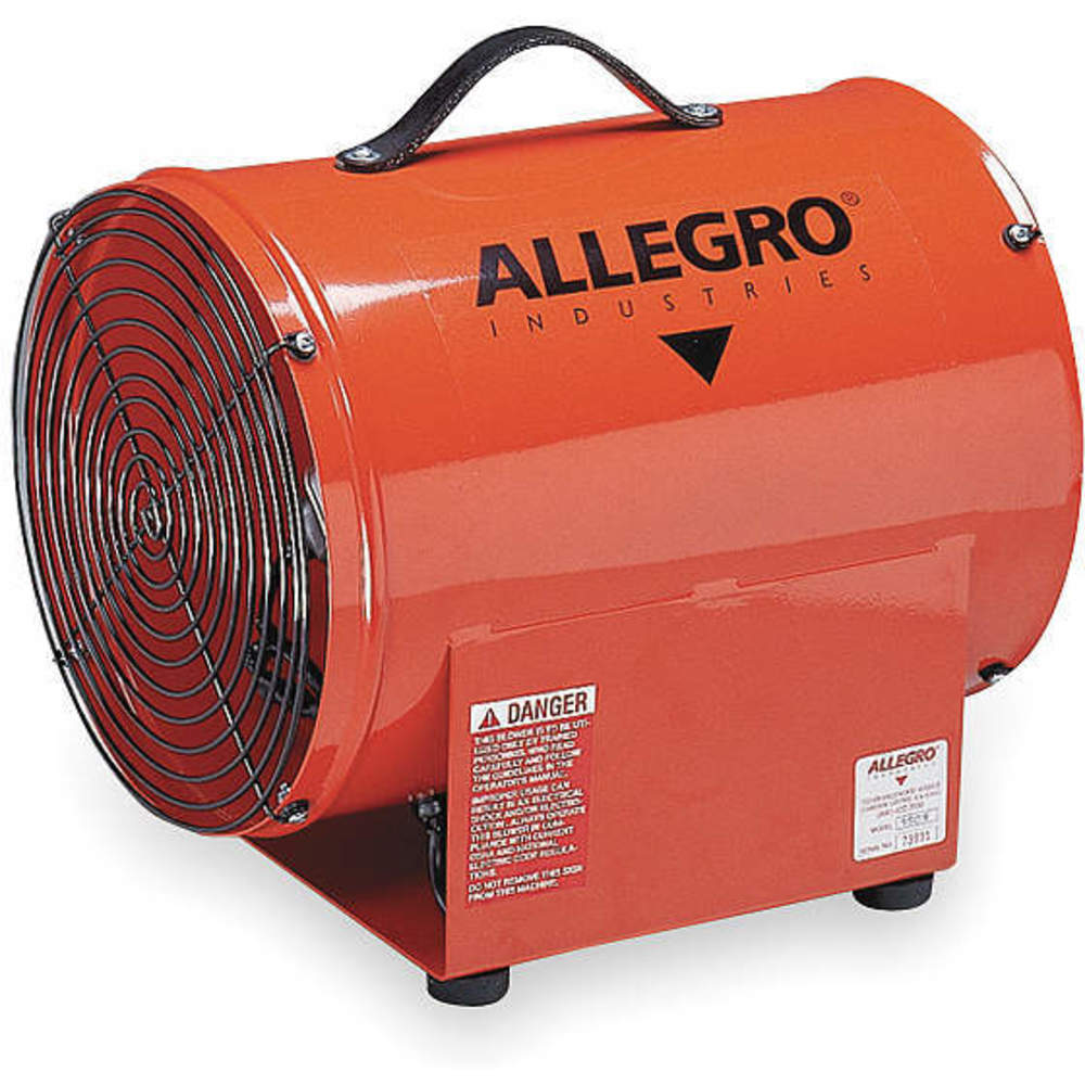ALLEGRO SAFETY 9509-01 Confined Space Fan, Axial Explosion Proof, 12 Inch Diameter | AD2GEJ 3PAK4
