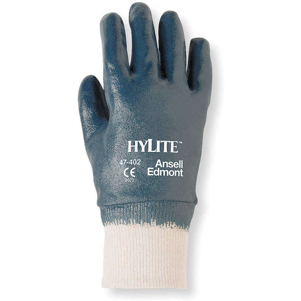 Coated Gloves 9/L Blue/White PR
