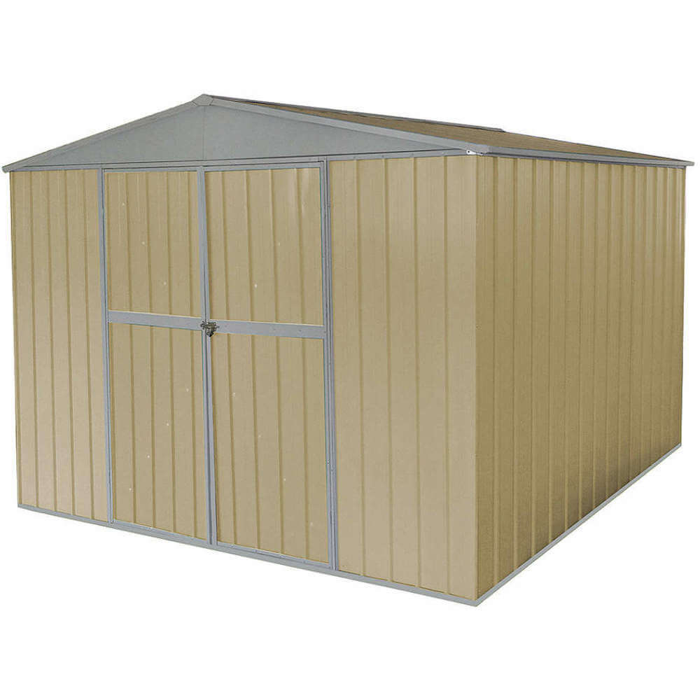 Storage Shed A-roof 6ft x 11ft x 11ft Beige