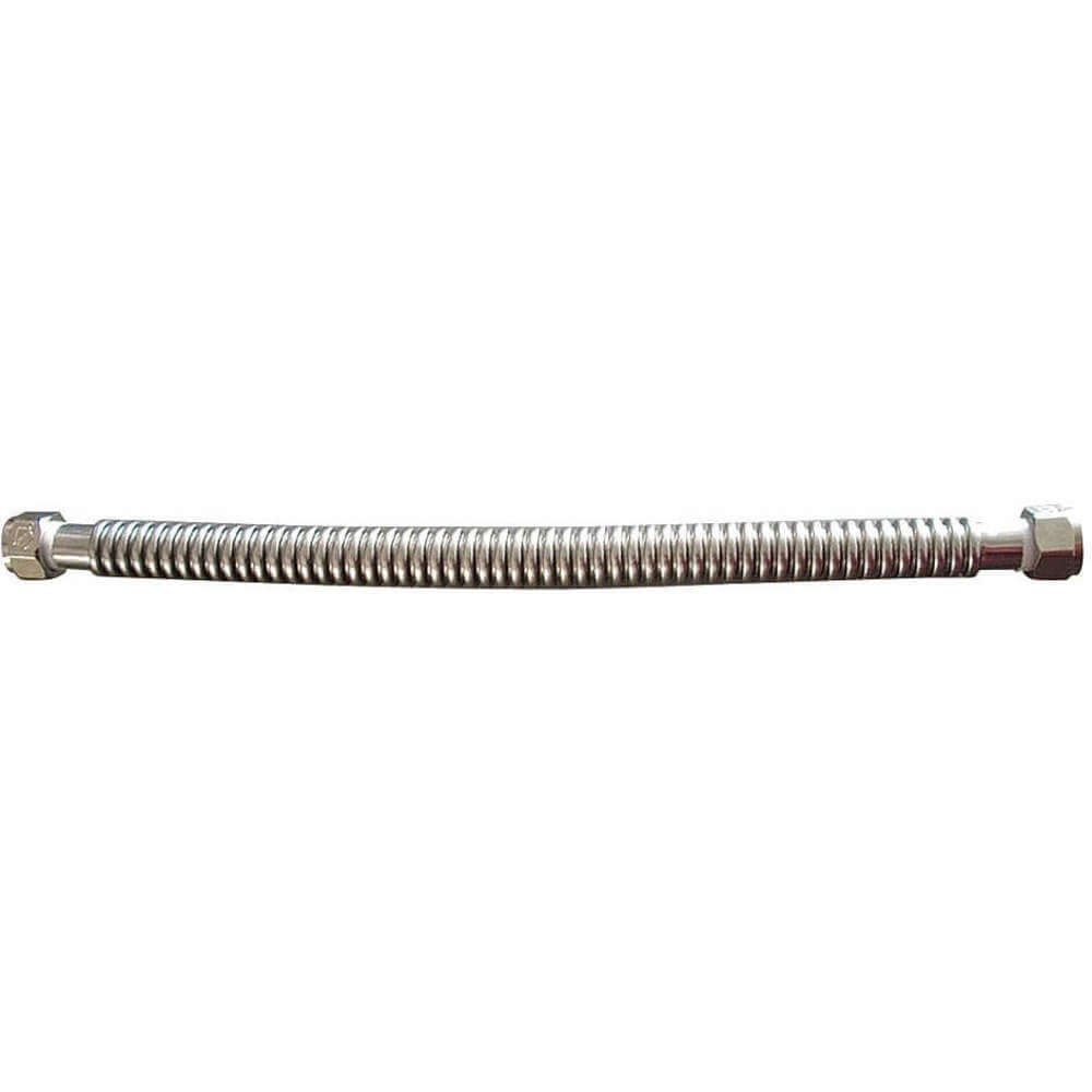 Water Heater Connector Stainless Steel 12 Inch 3/4 Fip
