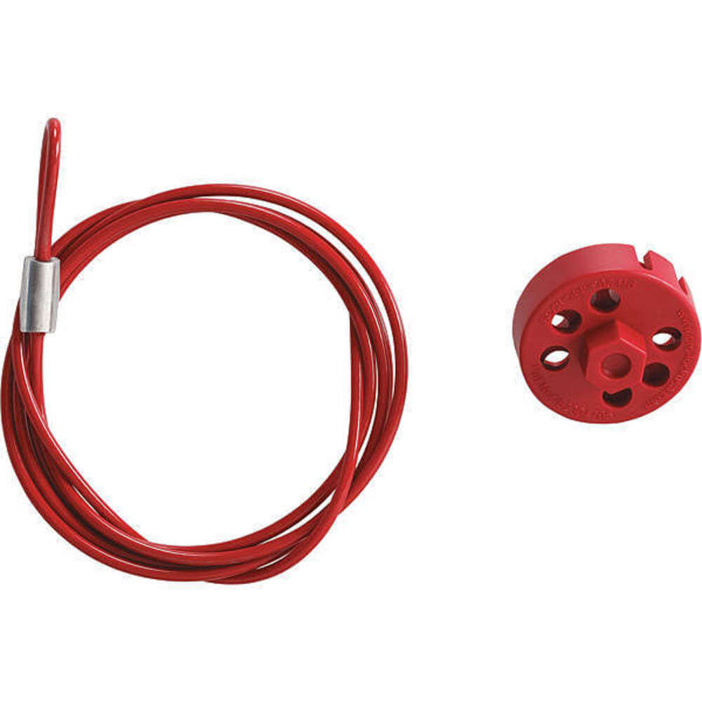 Cable Lockout Device 4.91 Feet Length Red