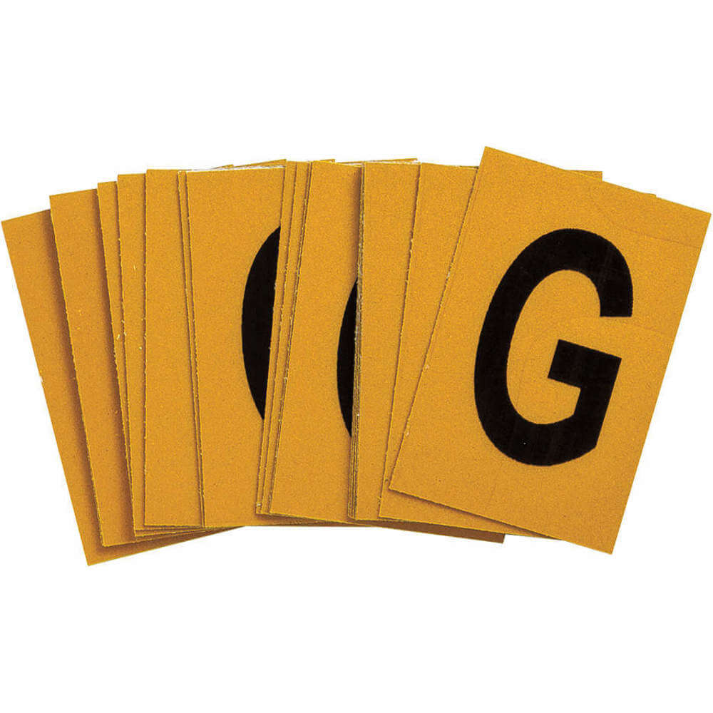 Letter Label G 1-1/2 Inch Height x 1 Inch Width PK25