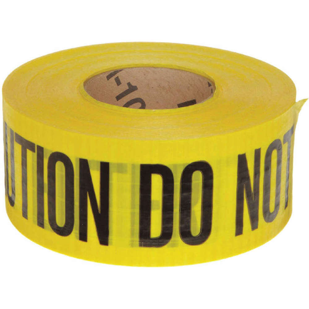 Barricade Tape Yellow/ Black 500ft x 3 In