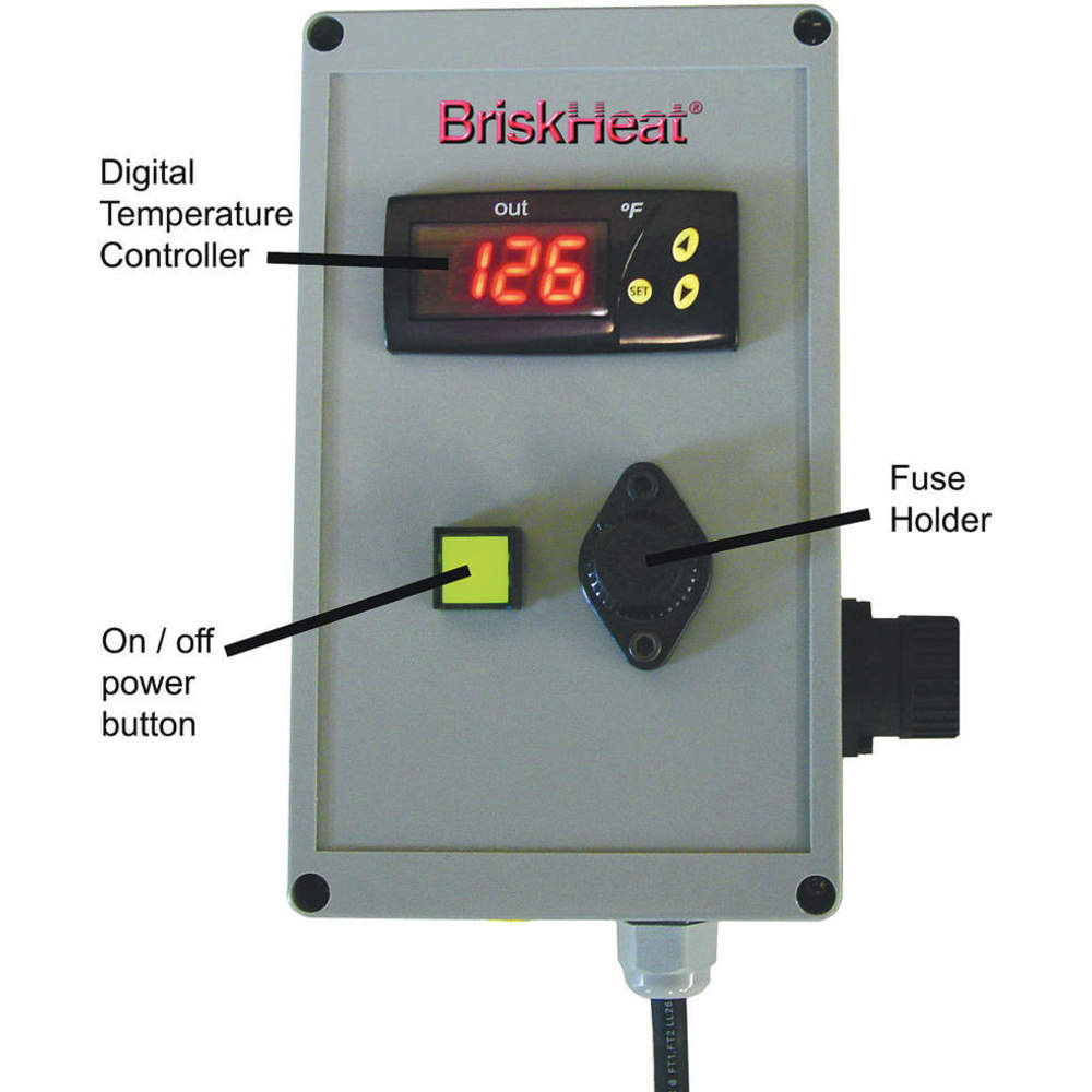 BriskHeat FGDHC55240D Drum Heater 1600watts 6.67amps AC 55gal for sale online 