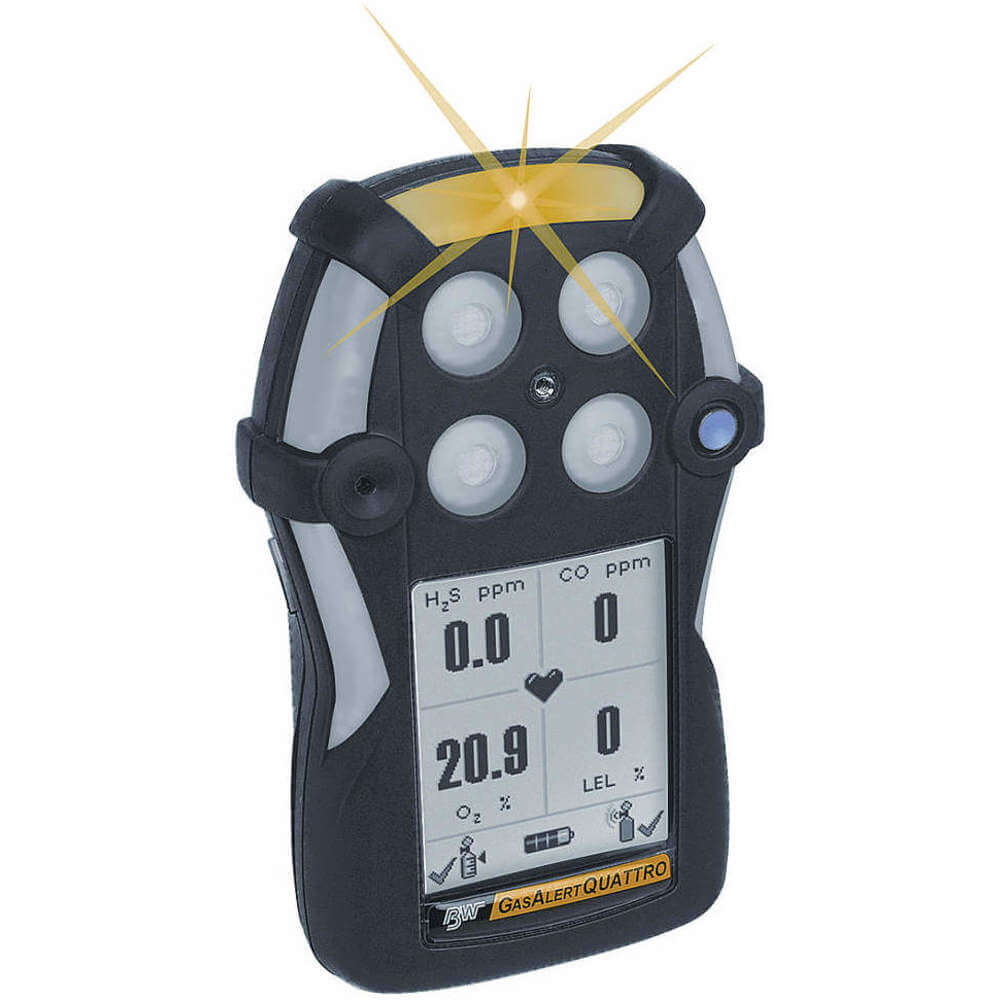 Multi-gas Detector O2/co Rechargeable Uk Black