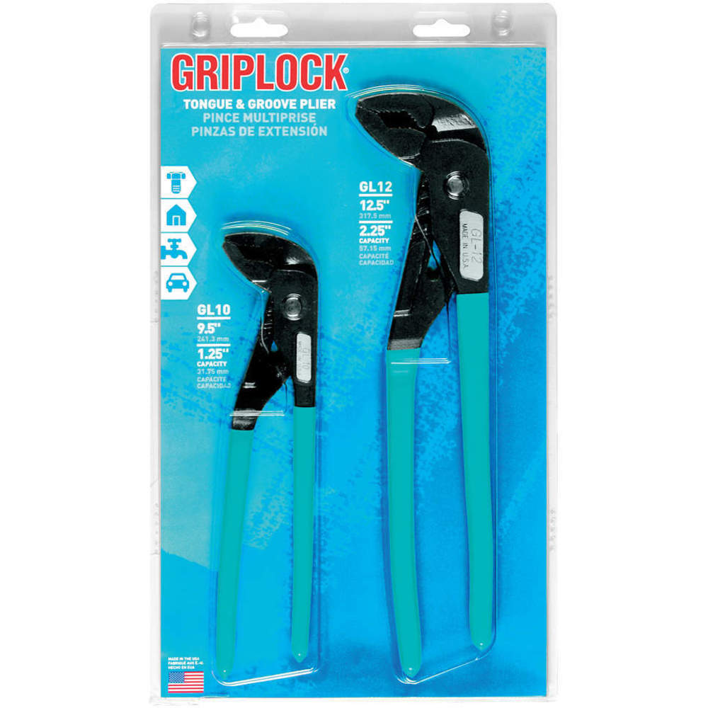 Tongue and Groove Griplock Plier 2piece set