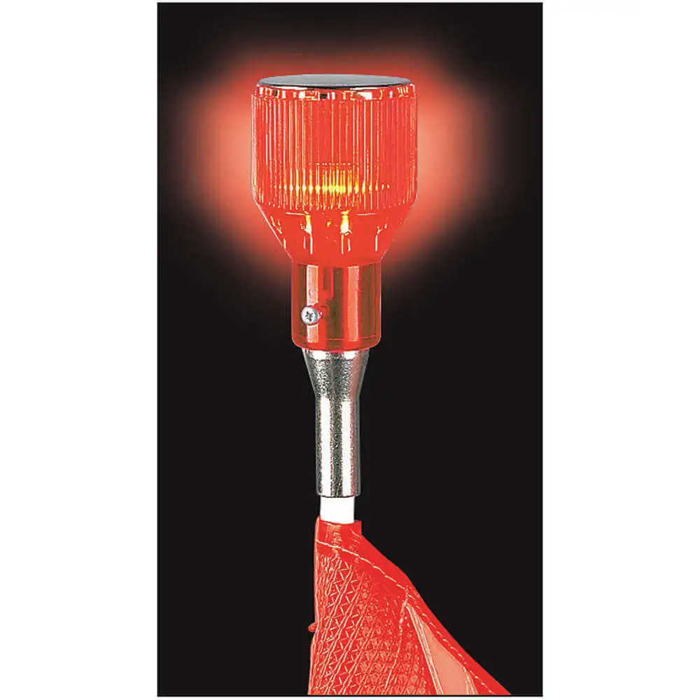 Warning Whip Plastic Lens Red