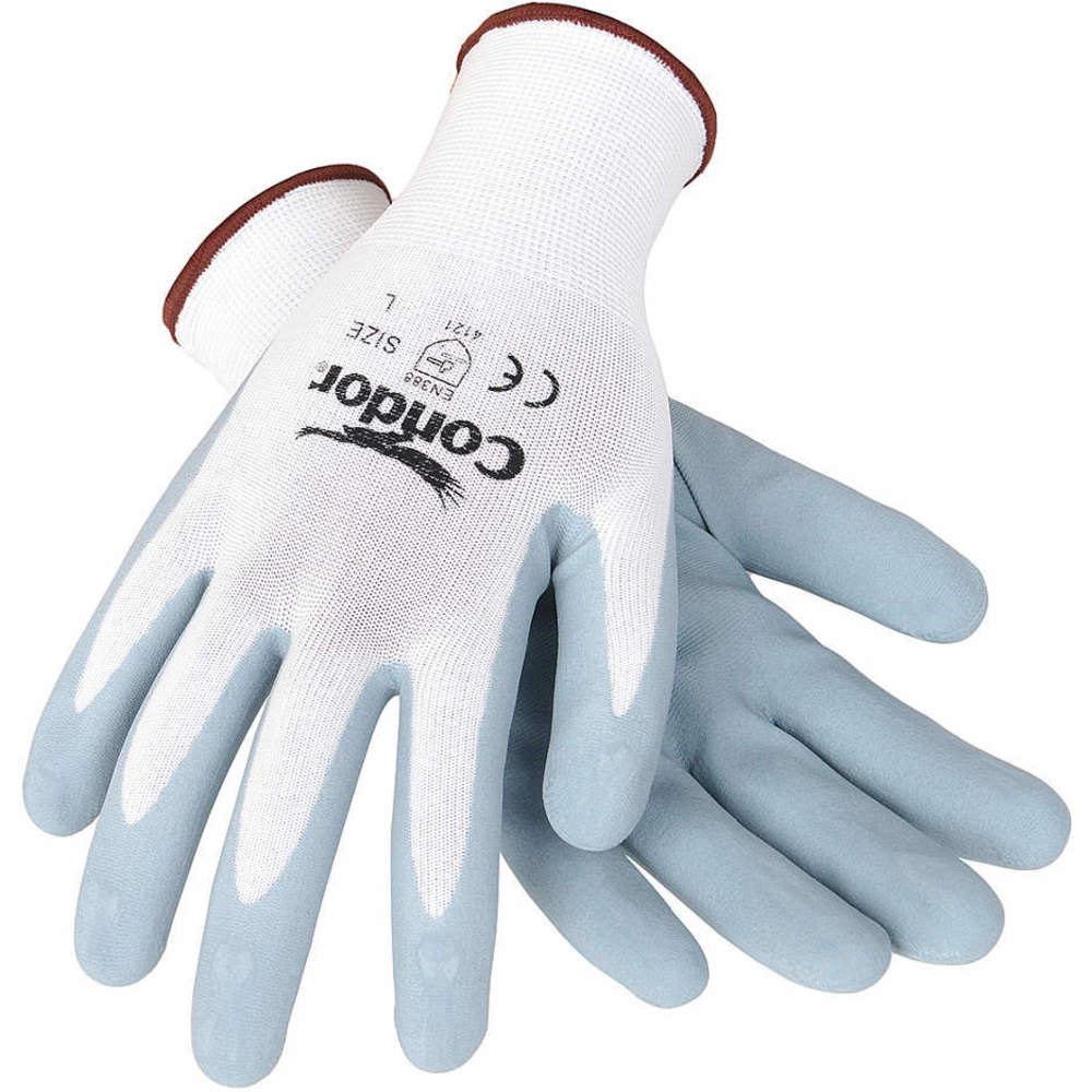 Coated Gloves S Gray/white Pr