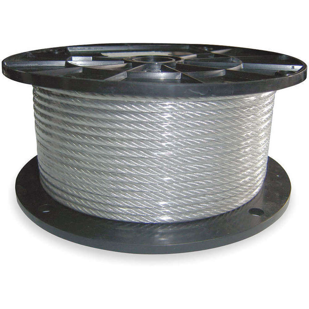 Cable 1/16 Inch L250ft Working Load Limit 96lb 7 x 7 Steel