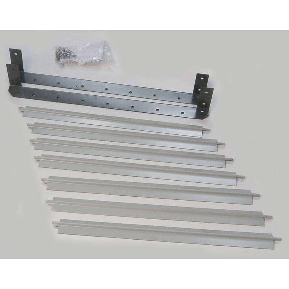Louver Set Gray 16-11/16 Inch H Steel