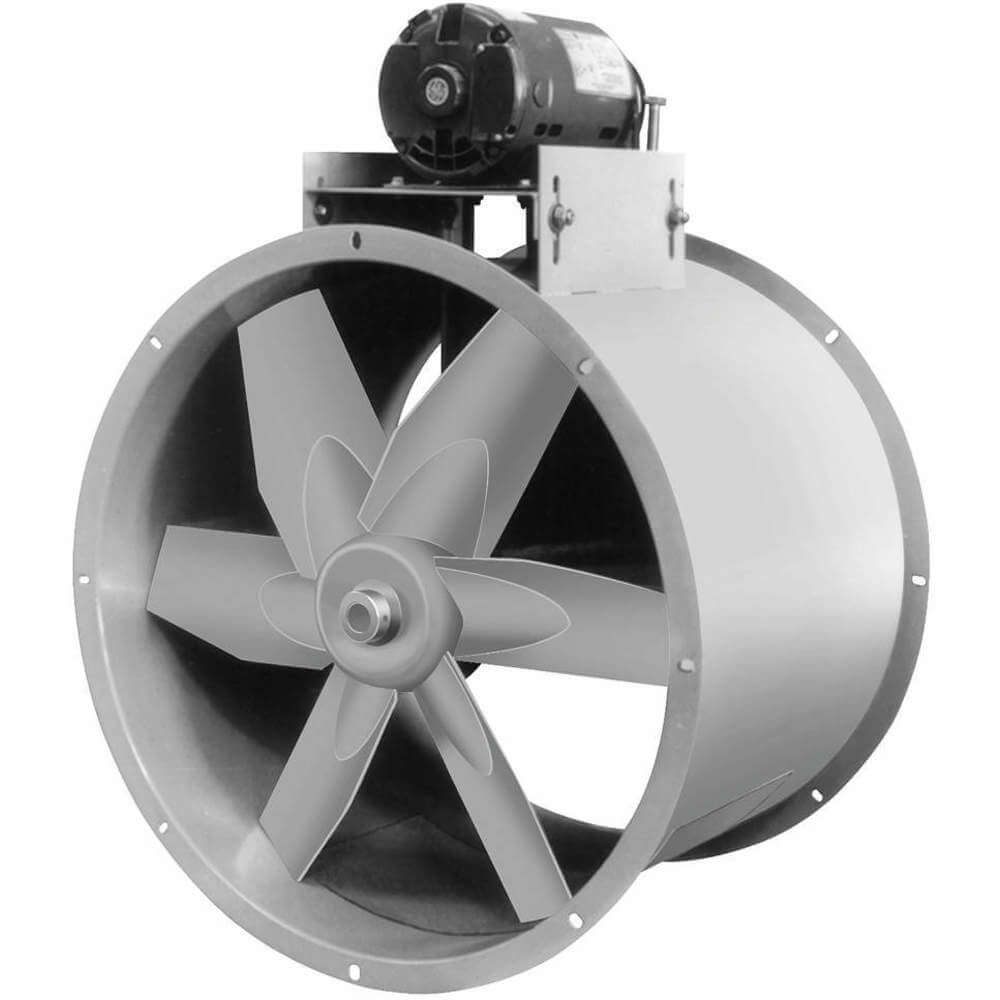 Tube Axial Fan With Drive Package 115/230 V