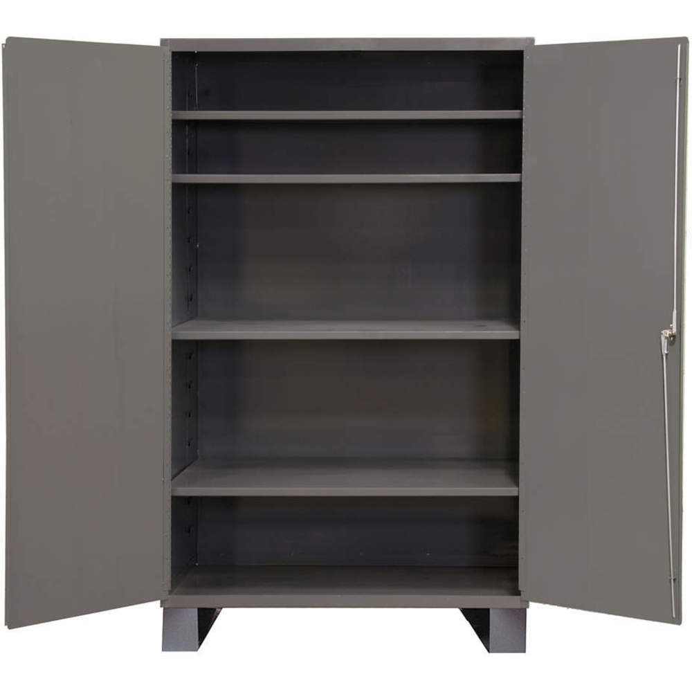 Storage Cabinet With Leg, 4 Adjustable Shelf, 14 Gauge, Size 48 x 78 Inch