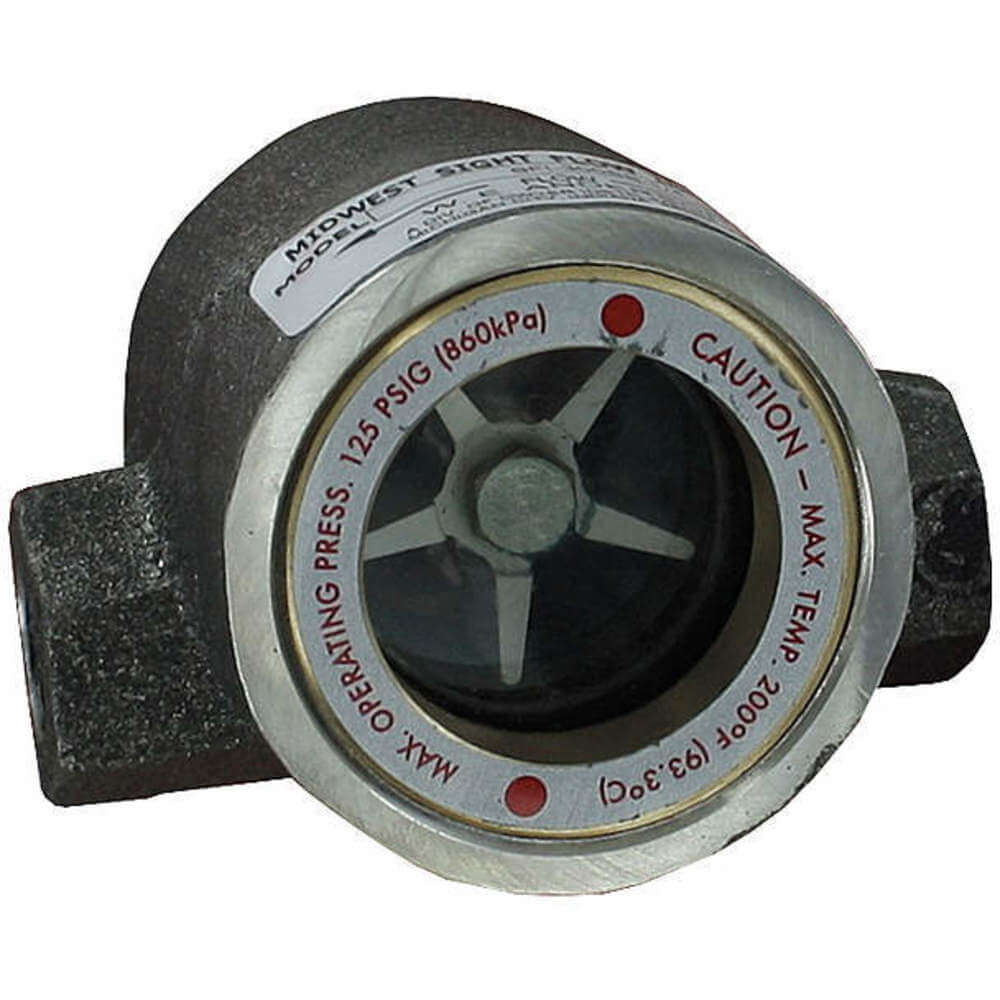 Double Sight Flow Indicator, 316 Stainless Steel, 1/2 Inch Size