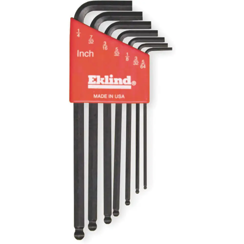 Ball End Hex Key Set 5/64-1/4 Inch L-shaped