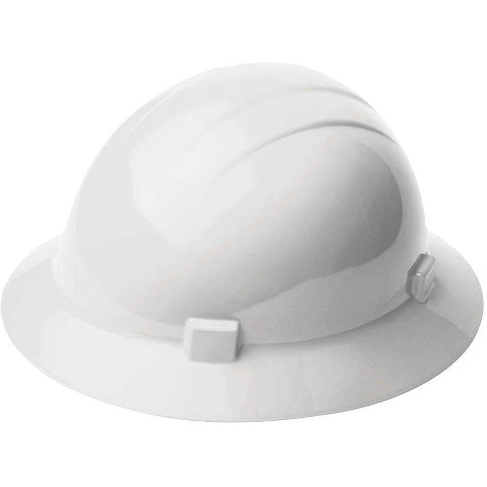 Hard Hat Full Brim White 4-pt.ratchet