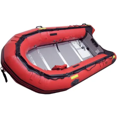 Transom Style Rescue Boat Red 12-1/2 Feet