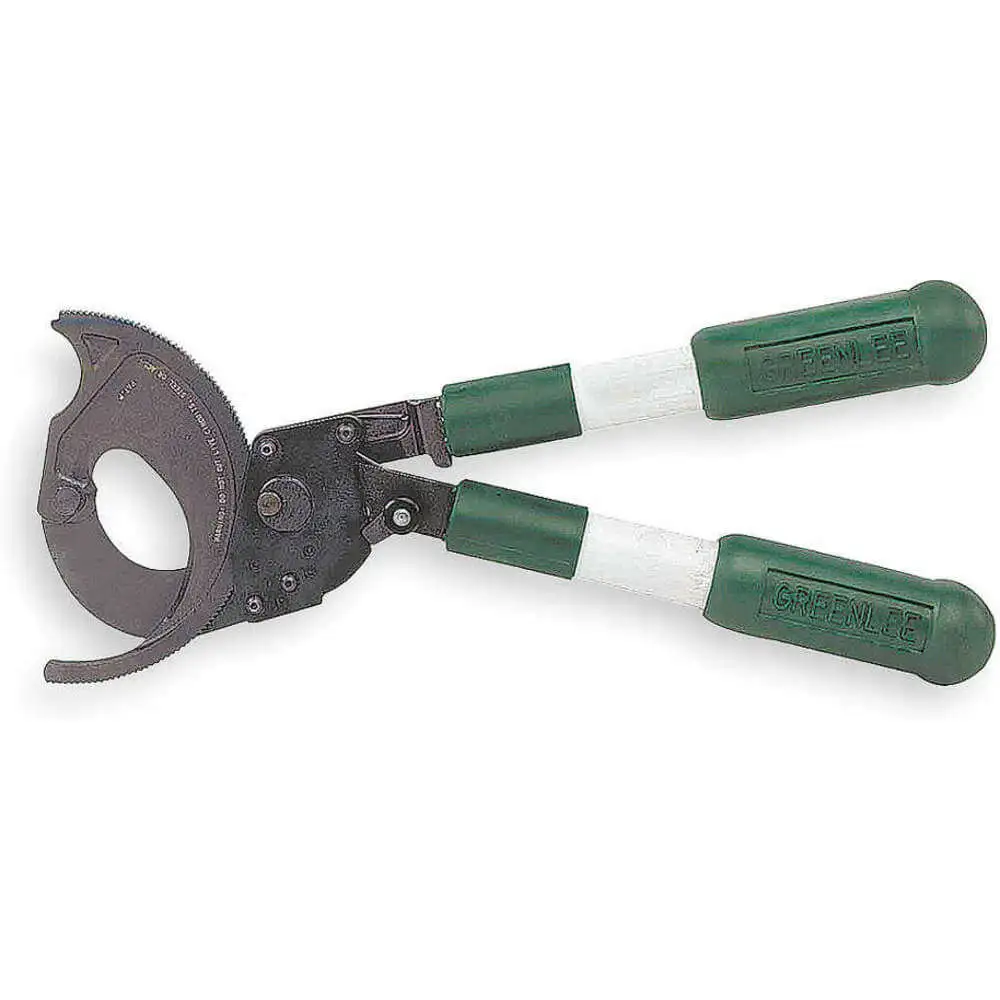 Two Hand Ratchet Cable Cutter, 10-3/4 Inch Overall Length, Fiberglass Handles