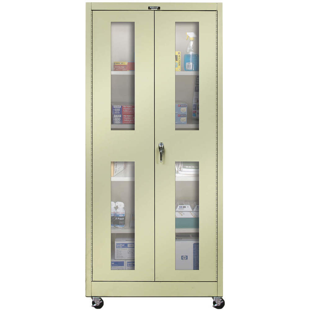 Mobile Storage Cabinet 48 x 24 Clearview