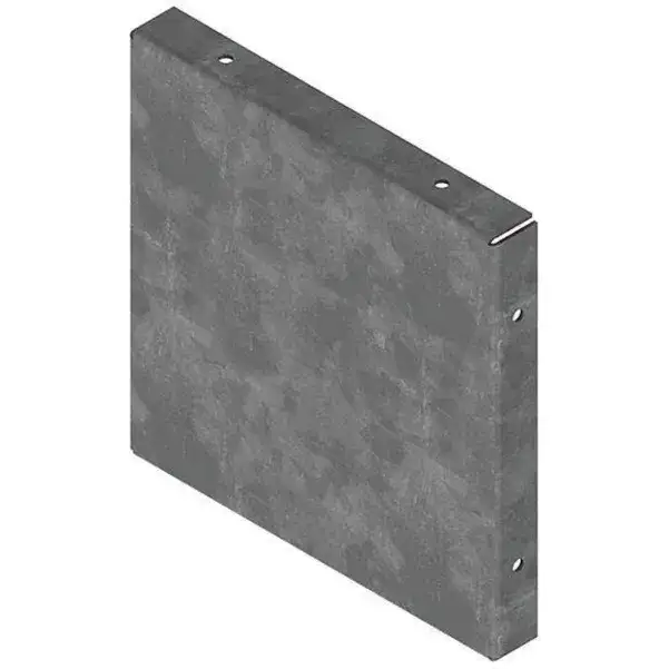 Closure Plate Wireway Steel 8 Inch Height x 8 Inch Length