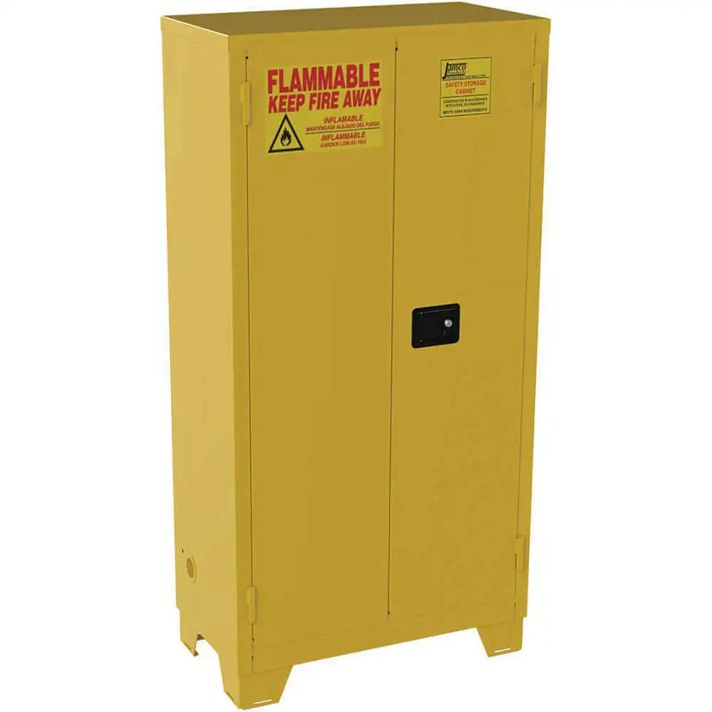 Flammable Safety Cabinet 44 Gallon Yellow