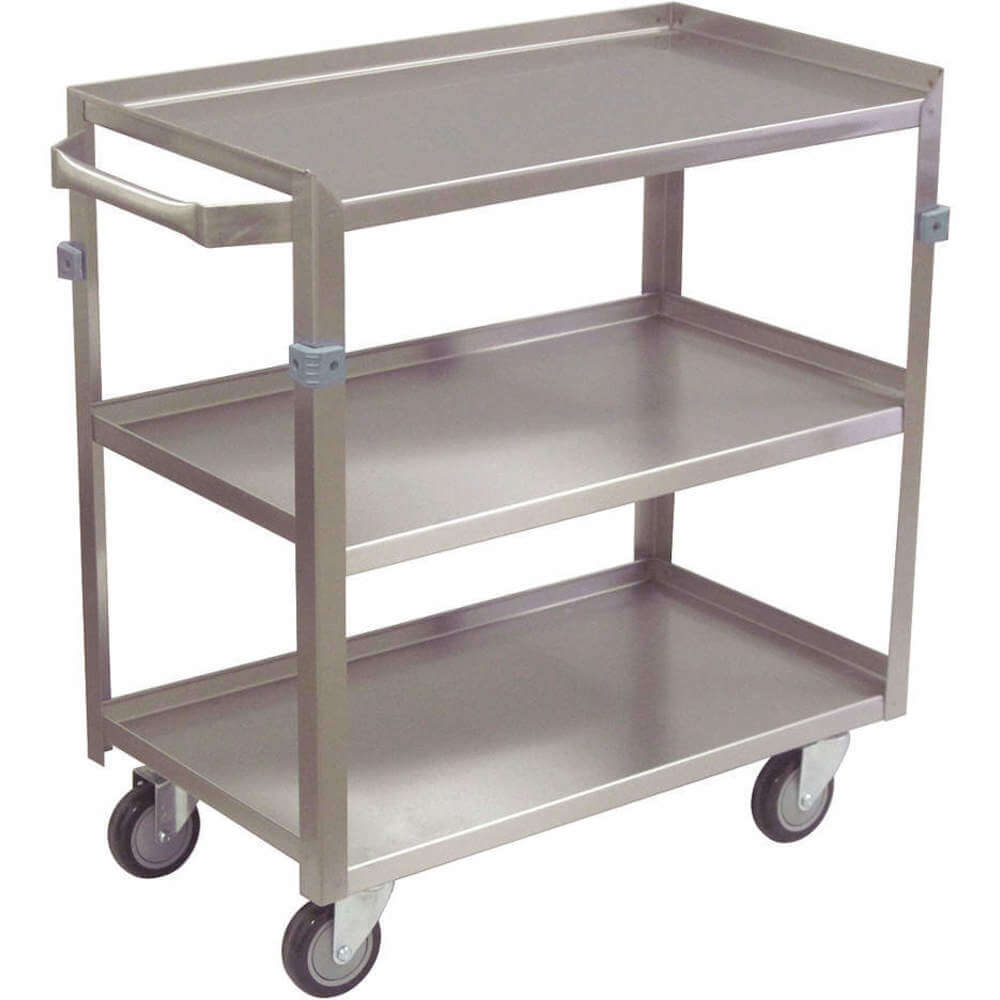 Utility Cart Stainless Steel 34 Lx17 W 600 Lb. Capacity