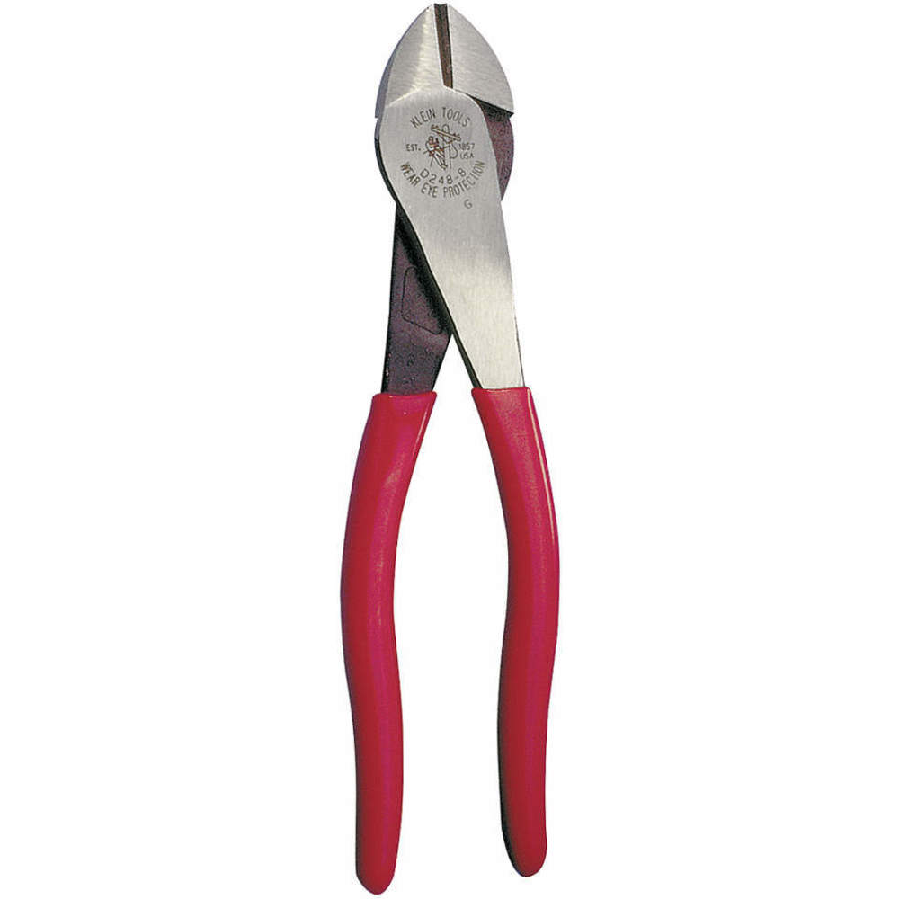Diagonal Cutter, 8-1/16 Inch Overall Length, 13/16 Inch Length, Red