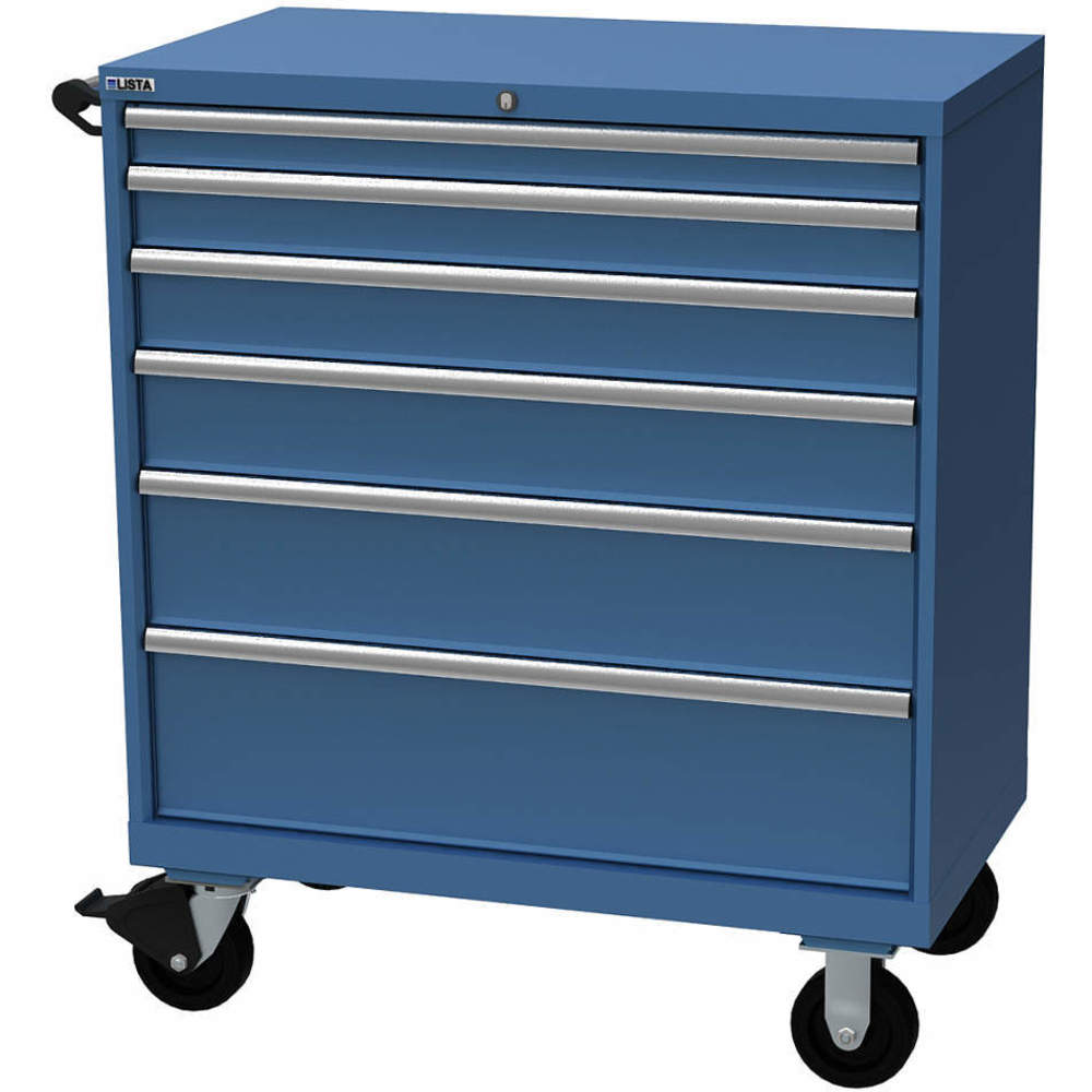 Mobile Modular Drawer Cabinet Bright Blue
