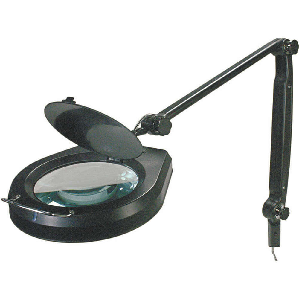 LUMAPRO 10C906 Led Oversized Round Magnifier Lamp-blk | AA2BMG